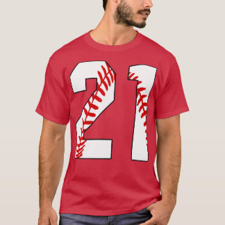 Baseball Nummer 21 21 Baseball Jersey Favorite Pl T-Shirt