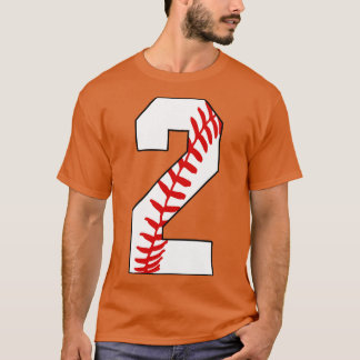 Baseball Nummer 2 Baseball Jersey Lieblingsspiel T-Shirt