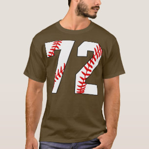 Baseball Nummer 72 72 Baseball Trikot Lieblings Pl T-Shirt