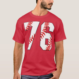 Baseball Nummer 76 76 Baseball Trikot Lieblings Pl T-Shirt