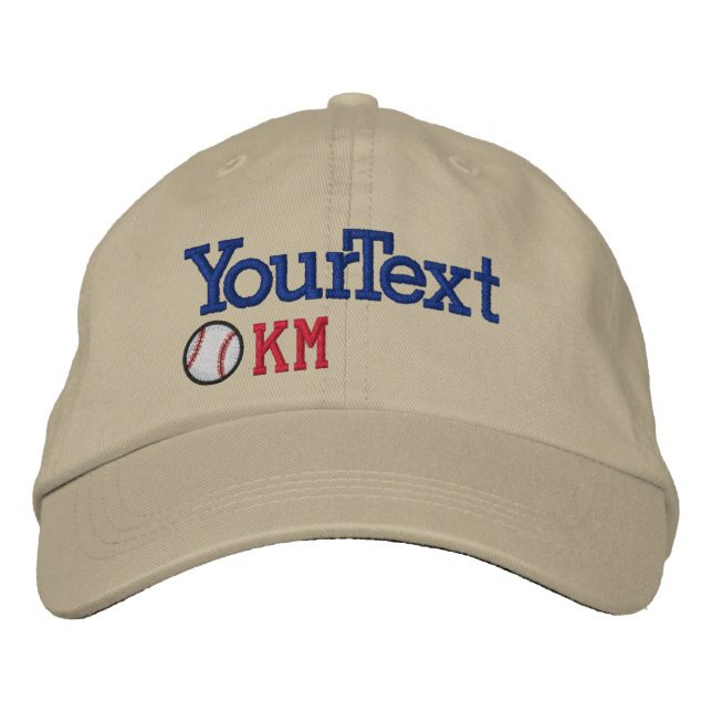 BASEBALL-Obergrenze durch SRF Bestickte Baseballkappe (Vorderseite)