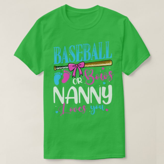 Baseball oder Bows Kindermädchen Lieben, die Sie r T-Shirt (Design vorne)