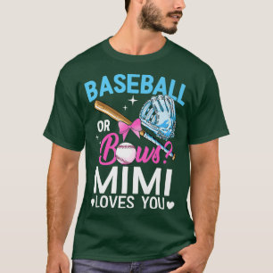 Baseball oder Bows Mimi Lieben Sie Geschlecht offe T-Shirt
