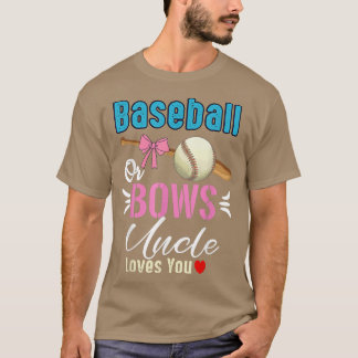 Baseball oder Bows Onkel Lieben, die Sie Geschlech T-Shirt