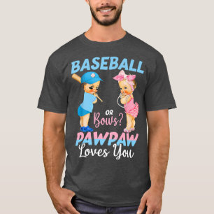 Baseball oder Bows Pawpaw Lieben, die Sie Baby Gen T-Shirt