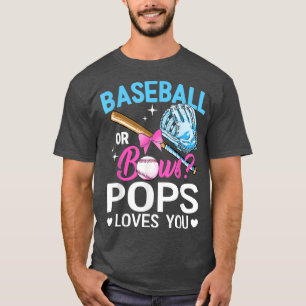 Baseball oder Bows Pop Lieben Sie Geschlecht offen T-Shirt