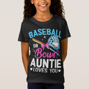 Baseball oder Bows Tanten Lieben, die Sie Geschlec T-Shirt