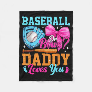 Baseball Oder Schleifen Dein Papa Liebt Dich Gesch Fleecedecke