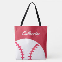 Baseball-oder Softball-rote personalisierte Kinder