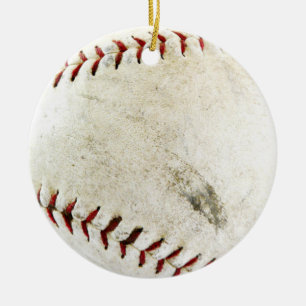 Baseball oder Softball - schmutzig und gut Keramik Ornament