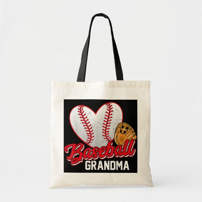 Baseball Oma Baseball liebt Muttertag Tragetasche (Vorne)