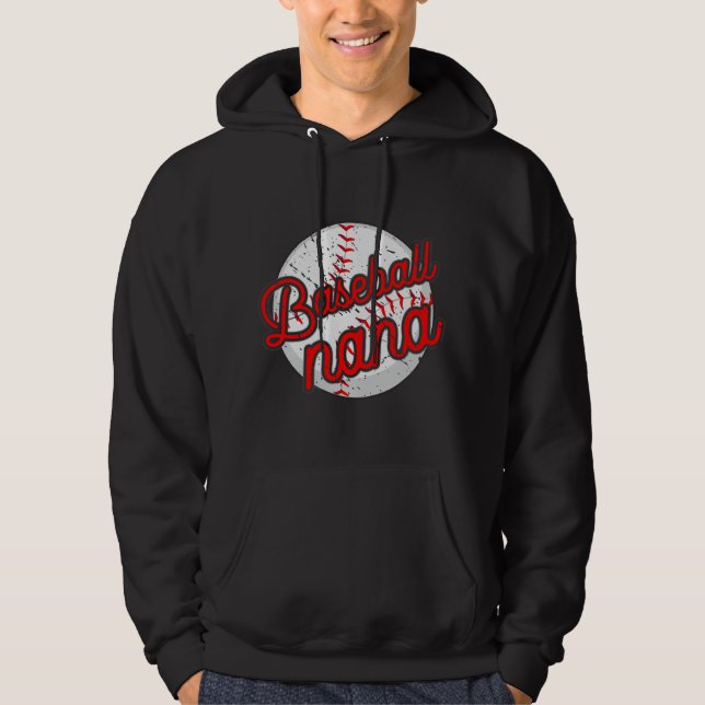Baseball Oma Baseballspielerin Großmutter Mutter Hoodie (Vorderseite)
