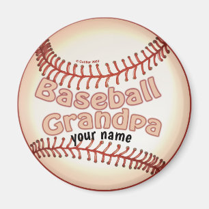 Baseball Opa Magnet
