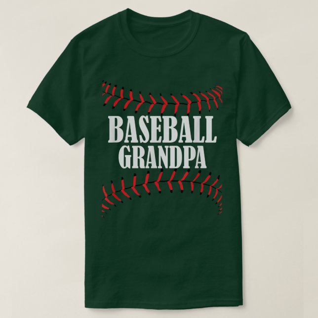 Baseball Opa T Baseball Großvater  T-Shirt (Design vorne)