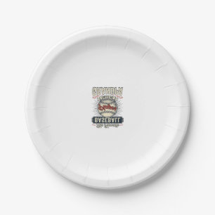 Baseball-Opa Vintage-Stickerei-Shirt-Design_1 Pappteller