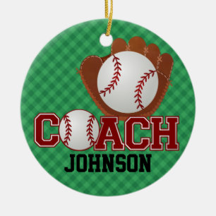 Baseball-Ornament - SRF Keramik Ornament