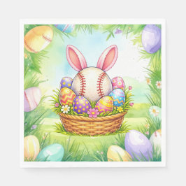 Baseball-Oster-Thema Serviette