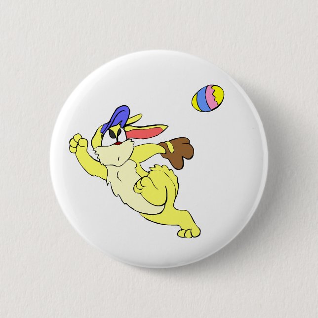 Baseball Ostern Button (Vorderseite)