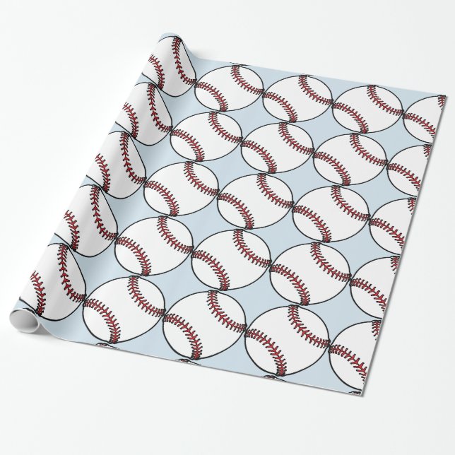 Baseball-Packpapier Geschenkpapier (Ungerollt)
