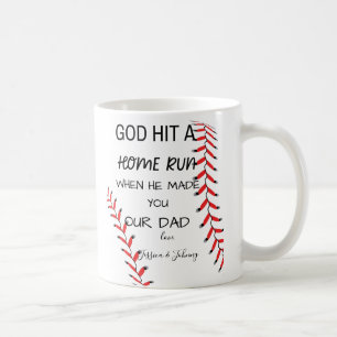 Baseball Papa, Gott, hat einen Zuhause-Run gemacht Kaffeetasse