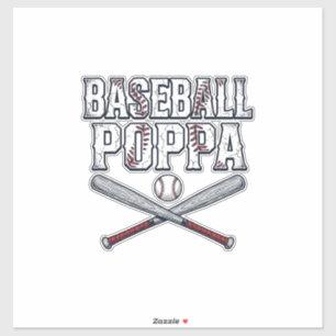 Baseball Papa Vintage-Engraving-Shirt-Design_1 Aufkleber