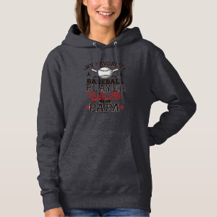 Baseball Papa Vintage Engraving Vektor Design_1 Hoodie
