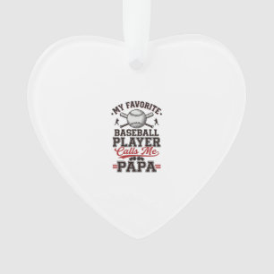 Baseball Papa Vintage Engraving Vektor Design_1 Ornament