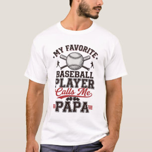 Baseball Papa Vintage Engraving Vektor Design_1 T-Shirt