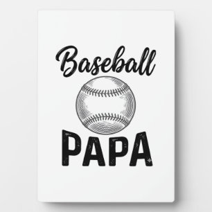 Baseball Papa Vintage Gravur Shirt Design_1 Fotoplatte