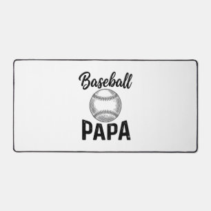 Baseball Papa Vintage Gravur Shirt Design_1 Schreibtischunterlage
