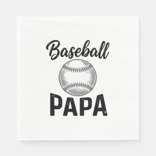 Baseball Papa Vintage Gravur Shirt Design_1 Serviette