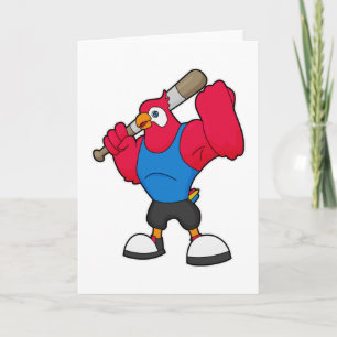 Baseball-Papagei Karte