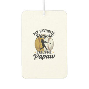 Baseball Papaw Lieblingsspieler Vintage-Shirt Desi Autolufterfrischer