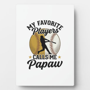 Baseball Papaw Lieblingsspieler Vintage-Shirt Desi Fotoplatte