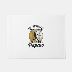 Baseball Papaw Lieblingsspieler Vintage-Shirt Desi Fußmatte