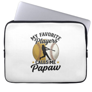 Baseball Papaw Lieblingsspieler Vintage-Shirt Desi Laptopschutzhülle
