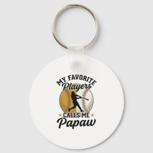 Baseball Papaw Lieblingsspieler Vintage-Shirt Desi Schlüsselanhänger