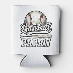 Baseball Papaw Vintage-Ätz-Shirt-Design_1 Dosenkühler
