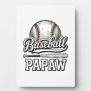 Baseball Papaw Vintage-Ätz-Shirt-Design_1 Fotoplatte