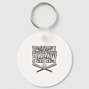Baseball Papaw Vintage Engraving Design_1 Schlüsselanhänger