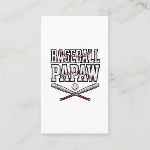 Baseball Papaw Vintage Engraving Design_1 Visitenkarte
