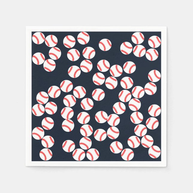 Baseball Paper Napkin Serviette (Vorderseite)