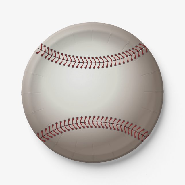 Baseball Pappteller (Vorderseite)