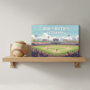 Baseball-Park-Folie-Autogrammbuch Gästebuch