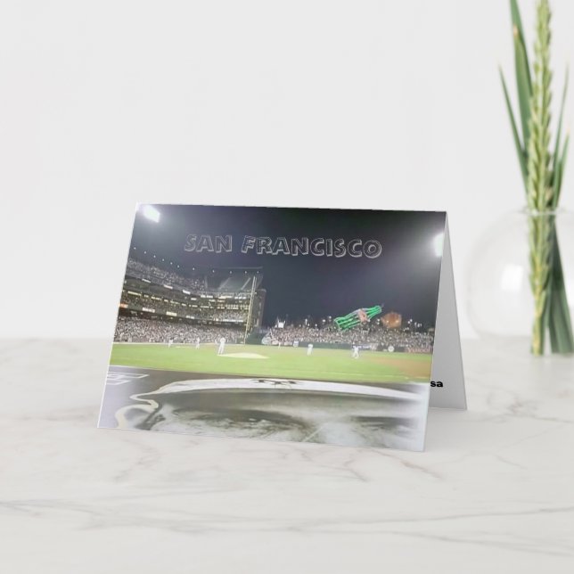 Baseball-Park, San Francisco Karte (Vorderseite)