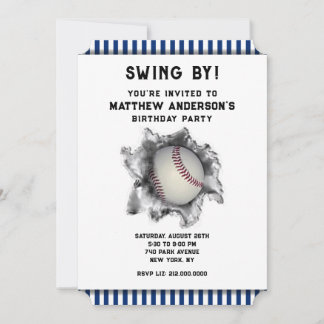 Baseball-Party Einladung