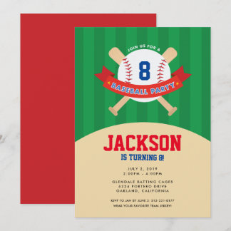 Baseball-Party Einladung