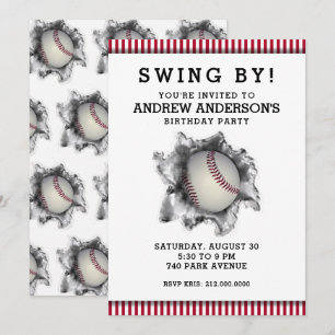 Baseball-Party Einladung