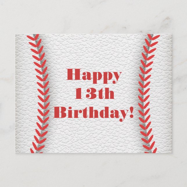 Baseball-Party-Postkarte Postkarte (Vorderseite)