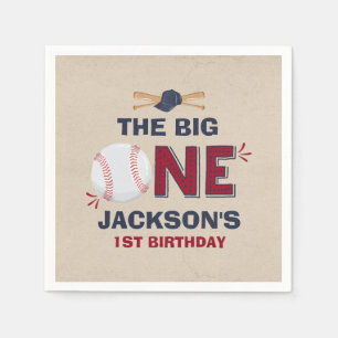 Baseball-Party-Servietten-Baseball-1. Geburtstag Serviette